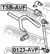 TSB-AVF - Poduszka stabilizatora FEBEST /przód/ 22 TOYOTA AVENSIS 03-08