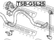 TSB-GSL25 - Poduszka stabilizatora FEBEST /przód/ 26 TOYOTA HIGHLANDER 4WD 07-13