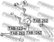 TAB-292 - Tuleja wahacza FEBEST TOYOTA ALTEZZA/ALTEZZA GITA 98-05