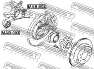 MAB-004 - Tuleja zwrotnicy FEBEST /tył/ MITSUBISHI PAJERO/MONTERO 06-