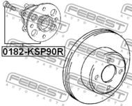 0182-KSP90R - Piasta koła FEBEST /tył/ TOYOTA YARIS 05-11