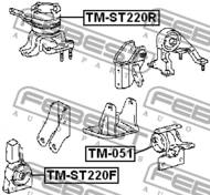 TM-ST220F - Poduszka silnika FEBEST /przód/ TOYOTA AVENSIS 97-03
