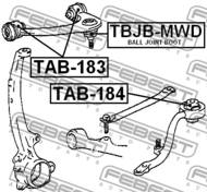 TAB-184 - Tuleja wahacza FEBEST /przód dolny/ TOYOTA CROWN/CROWN MAJESTA 95-01