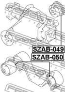 SZAB-049 - Tuleja moc.dyferencjału FEBEST /tył/ SUZUKI GRAND VITARA/ESCUDO 06-14