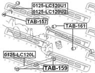 0125-LC120U2 - Wahacz FEBEST /L górny/ TOYOTA LAND CRUISER PRADO 120 02-09