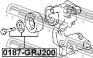 0187-GRJ200 - Rolka napinacza FEBEST TOYOTA LAND CRUISER PRADO 120 02-09