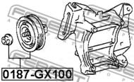 0187-GX100 - Rolka napinacza FEBEST /zestaw/ TOYOTA LAND CRUISER PRADO 120 02-09