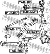 TAB-200 - Tuleja wahacza FEBEST /przód dolny/ TOYOTA CROWN/CROWN MAJESTA 95-01