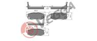 VE33360 - Klocki hamulcowe VEGGA /tył/ (odp.GDB3442) SUBARU TRIBECA 05-/FORESTER 13-