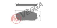 VE33367 - Klocki hamulcowe VEGGA /+ZESTAW MONTAŻOWY/ (odp.GDB3471) MAZDA CX-7 06-/ CX-9 07-