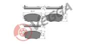 VE33401 - Klocki hamulcowe VEGGA /+CZ/ (odp.GDB3309) MAZDA 6 02-