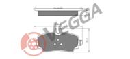 VE33419 - Klocki hamulcowe VEGGA (odp.GDB1293/GDB1292) DB KLASA A (W168) 97-