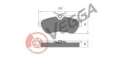 VE33420 - Klocki hamulcowe VEGGA (odp.GDB1496) PSA C2 03-/C3 02-