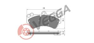 VE33422 - Klocki hamulcowe VEGGA (odp.GDB1547) VAG TOUAREG 04-/PORSCHE CAYENNE 02-