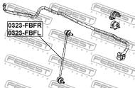 0323-FBFL - Łącznik stabilizatora FEBEST /przód L/ HONDA CIVIC 12-15