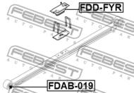 FDD-FYR - Poduszka sprężyny FEBEST /tył/ FORD TRANSIT 00-06