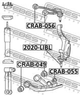 CRAB-056 - Tuleja wahacza FEBEST /przód górny/ JEEP GRAND CHEROKEE 04-10