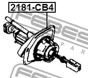 2181-CB4 - Pompa sprzęgła FEBEST FORD FOCUS 08-11