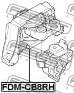 FDM-CB8RH - Poduszka silnika FEBEST /P/ FORD/MAZDA/VOLVO 04- 2.0TDCi /skrz.manualna/