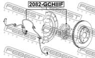 2082-GCHIIIF - Łożysko koła -piasta FEBEST /przód/ JEEP GRAND CHEROKEE 04-10