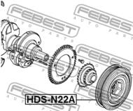 HDS-N22A - Koło pasowe wału FEBEST HONDA 2.2CTDI 04-10