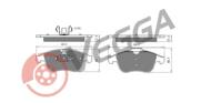 VE33460 - Klocki hamulcowe VEGGA (odp.GDB1790) RENAULT MEGANE III 08-/GRAND SCENIC III 09-