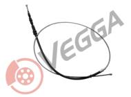 VE36037 - Linka hamulca ręcznego VEGGA /tarcze/ /tył/VAG CADDY III 04-