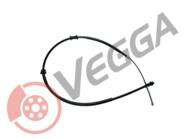 VE36022 - Linka hamulca ręcznego VEGGA /bębny/ /tył/ PFIAT PANDA 03-