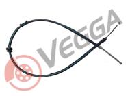 VE36044 - Linka hamulca ręcznego VEGGA /bębny/ /tył L/FIAT PANDA 03-