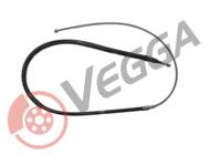 VE36086 - Linka hamulca ręcznego VEGGA /tarcze/ VAG A3 03- /GOLF VI 08-