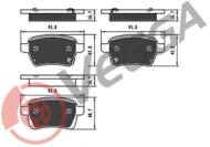 VE33487 - Klocki hamulcowe VEGGA /tył/ (odp.GDB1905) ALFA ROMEO GIULIETTA 10-