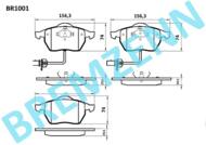 BR1001 - Klocki hamulcowe BREMZENN (odp.GDB1307) VAG PASSAT/A6
