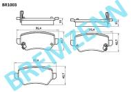 BR1003 - Klocki hamulcowe BREMZENN (odp.GDB1515) OPEL ASTRA G/ZAFIRA