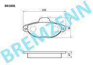BR1006 - Klocki hamulcowe BREMZENN (odp.GDB1299) FIAT CQN/SEICENTO/PUNTO/500