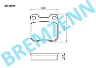 BR1009 - Klocki hamulcowe BREMZENN (odp.GDB915) OPEL VECTRA B