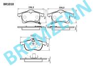BR1010 - Klocki hamulcowe BREMZENN (odp.GDB1350) OPEL ASTRA G/ZAFIRA