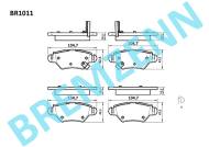 BR1011 - Klocki hamulcowe BREMZENN (odp.GDB1471) OPEL ASTRA G/ZAFIRA