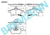 BR1022 - Klocki hamulcowe BREMZENN (odp.GDB1668) OPEL ASTRA H/G/CORSA
