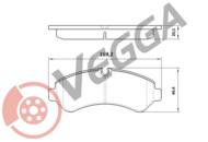 VE33493 - Klocki hamulcowe VEGGA /tył/ (odp.2279101) DB SPRINTER 18-