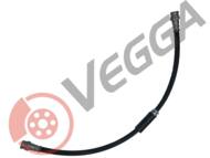 VE38097 - Przewód hamulcowy elastyczny VEGGA /przód/ VAG GOLF VI 08-/A3 03-