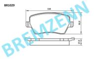 BR1029 - Klocki hamulcowe BREMZENN (odp.GDB3332) NISSAN MICRA 03-/RENAULT CLIO III 05-