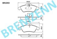 BR1043 - Klocki hamulcowe BREMZENN (odp.GDB1220) DB SPRINTER/VAG LT 96-/00-