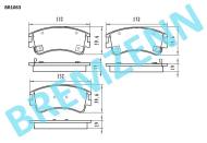 BR1063 - Klocki hamulcowe BREMZENN /zestaw/ (odp.GDB3310) MAZDA 6 02-