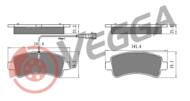 VE33503 - Klocki hamulcowe VEGGA /tył/ (odp.GDB2106) FIAT DUCATO 09-