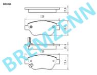 BR1054 - Klocki hamulcowe BREMZENN (odp.GDB1700) GM CORSA D