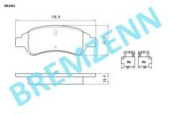 BR1061 - Klocki hamulcowe BREMZENN (odp.GDB1563) PSA BERLINGO 01-