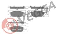 VE33499 - Klocki hamulcowe VEGGA (odp.GDB2167) FORD EDGE/GALAXY/S-MAX 15-
