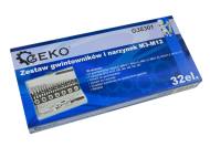 G38301 GEKO - Zestaw gwintowników M3-M12 GEKO /32 elementy/