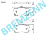 BR1056 - Klocki hamulcowe BREMZENN (odp.GDB1784) GM INSIGNIA 08-/SAAB 9-5 10-