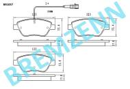 BR1057 - Klocki hamulcowe BREMZENN (odp.GDB1654) FIAT GRANDE/PUNTO